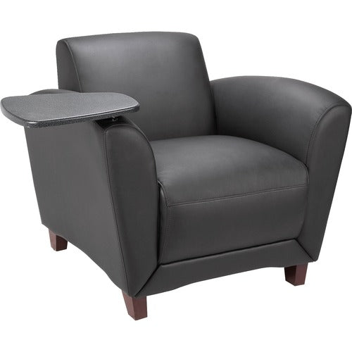 Lorell Reception Seating Chair with Tablet - LLR68953 FYNZ  FRN