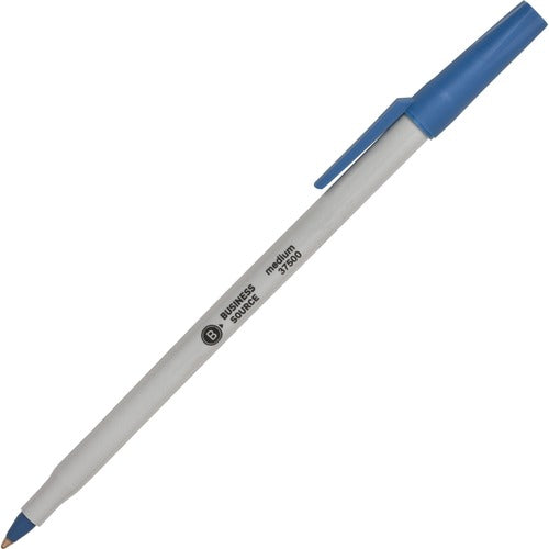 Business Source Medium Point Ballpoint Stick Pens - BSN37500