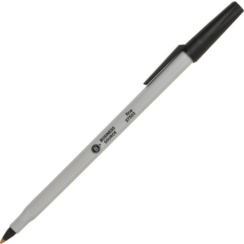 Business Source Fine Point Ballpoint Stick Pens - BSN37503