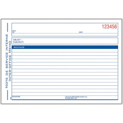 Adams Preprinted Interoffice Memo Book - ABFADC59B