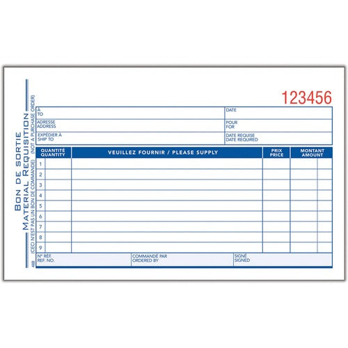 Adams Materials Requisition Form - ABFADC48B