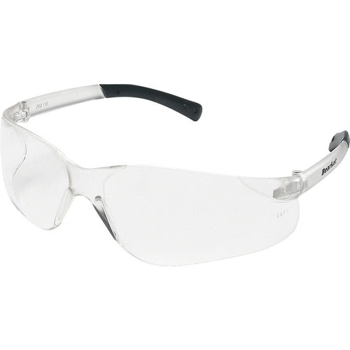 Crews BearKat BK1 Series Safety Glasses With Clear Lens Soft Non-Slip Temple Material - MCSBK110