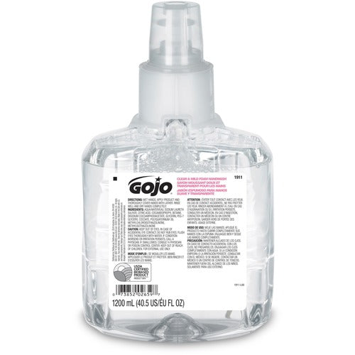 Gojo&reg; LTX-12 Clear Mild Foam Handwash Refill - GOJ191102