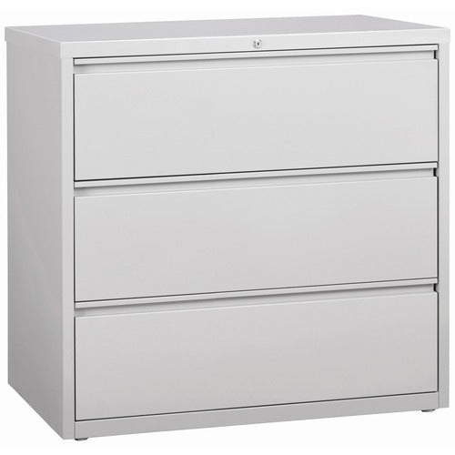 Lorell 3-Drawer Light Gray Lateral Files - LLR88032 FYNZ  FRN