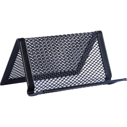 Lorell Black Mesh/Wire Business Card Holder - LLR84151