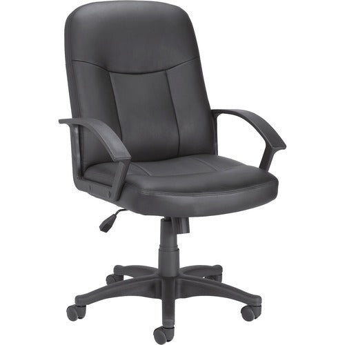 Lorell Leather Managerial Mid-back Chair - LLR84869