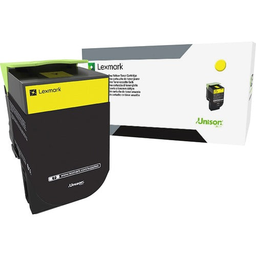 Lexmark Unison 800S4 Toner Cartridge - Yellow - LEX80C0S40 OVZ