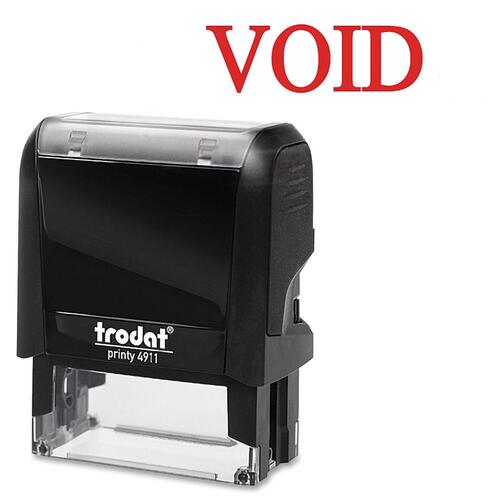 Trodat Printy Red Void Self-Inking Stamps - TRO11357