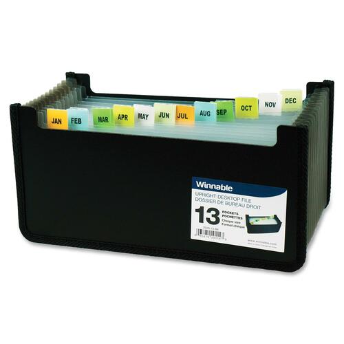 Winnable 13-Pocket Expand Desktop Cheque File - WNN203D13BK