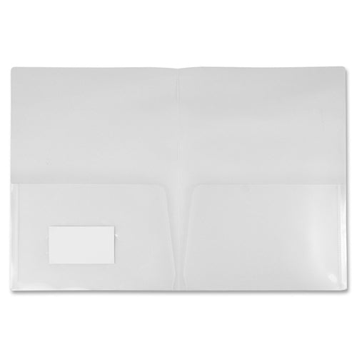 Winnable Two-Pocket Clear Poly Portfolio - WNN5TSE310LCR