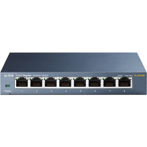 TP-Link TP-LINK TL-SG108 8-Port 10/100/1000Mbps Desktop Gigabit Steel Cased Switch TPLTLSG108