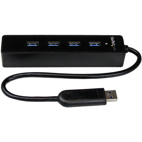 StarTech.com StarTech.com 4 Port Portable SuperSpeed USB 3.0 Hub with Built-in Cable STCST4300PBU3