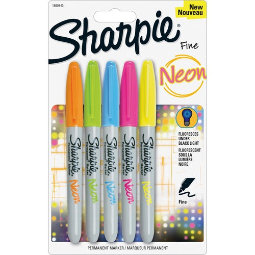 Sharpie Fine Neon Permanent Markers - SAN1860443