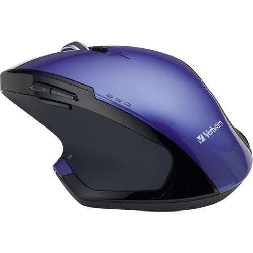 Verbatim Wireless Desktop 8-Button Deluxe Blue LED Mouse - Purple - VER99020