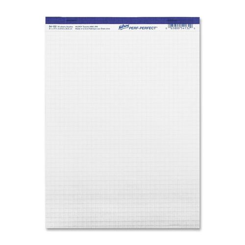 Hilroy Micro Perforated Quadrille Business Pad - HLR54132