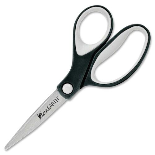 Westcott KleenEarth 7" Straight Soft Handle Scissors - Black - ACM15587