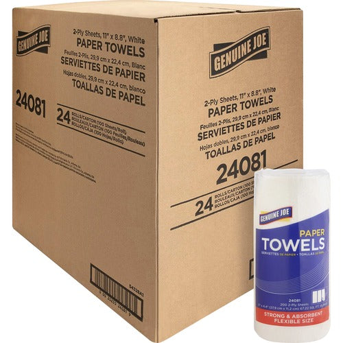 Genuine Joe 2-ply Household Roll Paper Towels - GJO24081