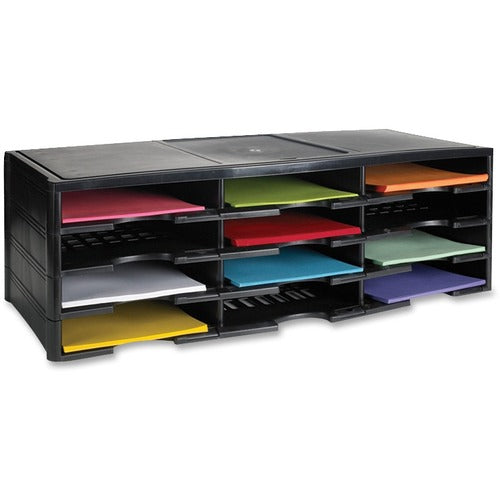Storex 12-Compartment Litreature Organizers - STX61602B01R