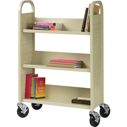 Lorell Lorell Single-sided Book Cart LLR49204  FRN