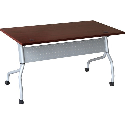 Lorell Lorell Mahogany Flip Top Training Table LLR60717  FRN