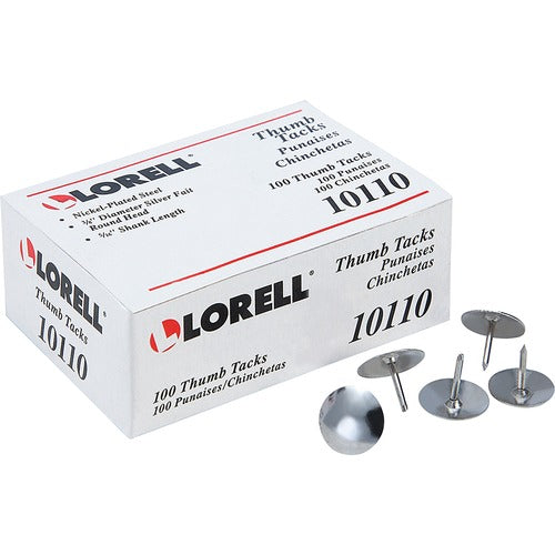 Lorell 5/16" Steel Thumb Tacks - LLR10110