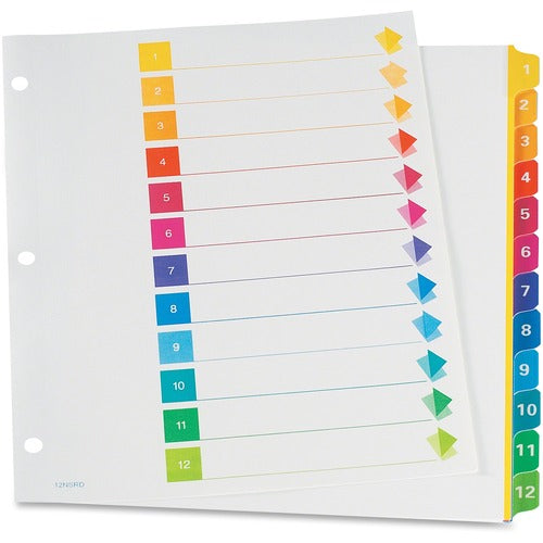 TOPS RapidX Colour Coded Index Dividers - OXFCR21312NSR