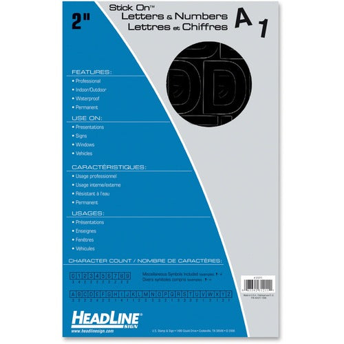 Headline Stick on Letters and Numbers - USS31211