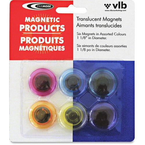 Filemode Round Translucent Colourful Magnets - VLB61218