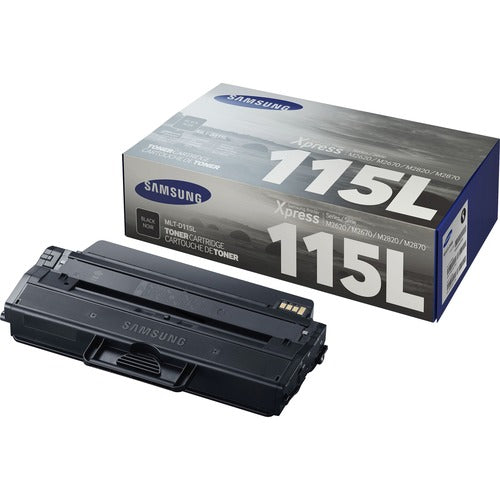 Samsung Samsung MLT-D115L Original High Yield Laser Toner Cartridge - Black - 1 Each SASMLTD115L