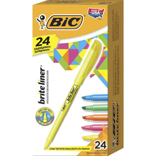 BIC Brite Liner Highlighters - BICBL241AST