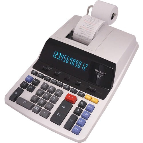 Sharp Calculators EL-2630PIII 12-Digit Commercial Printing Calculator - SHREL2630PIII