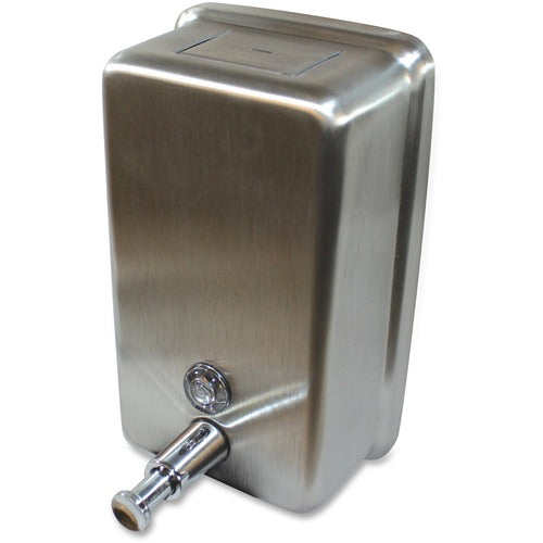 Genuine Joe Stainless Vertical Soap Dispenser - GJO85134