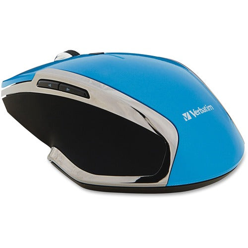 Verbatim Wireless Notebook 6-Button Deluxe Blue LED Mouse - Blue - VER99016