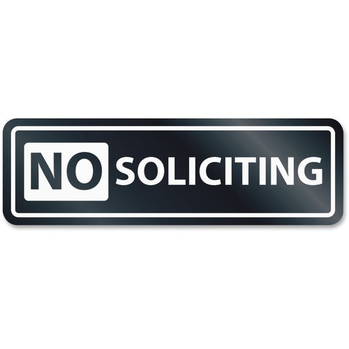 HeadLine HeadLine No Soliciting Window Sign USS9435