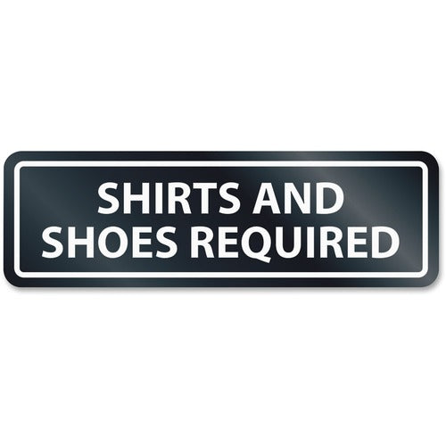 HeadLine HeadLine Shirts/Shoes Reqrd Window Sign USS9440