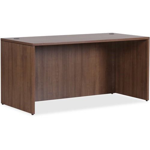 Lorell Essentials Series Walnut Desk Shell - LLR69968