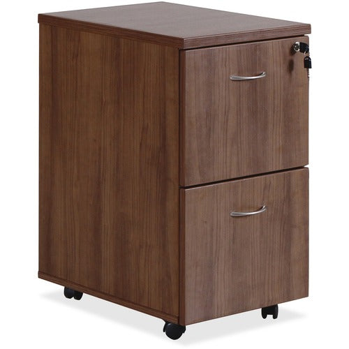 Lorell Essentials Walnut File/File Mobile Pedestal - LLR69984 FYNZ  FRN