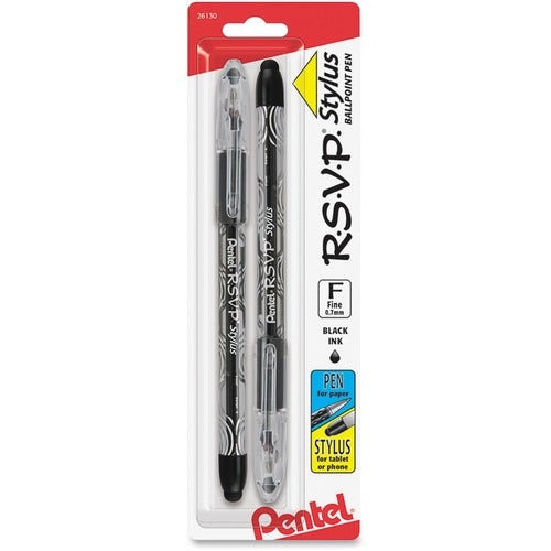 Pentel R.S.V.P. Stylus Ballpoint Pen - PENBK90LBP2A