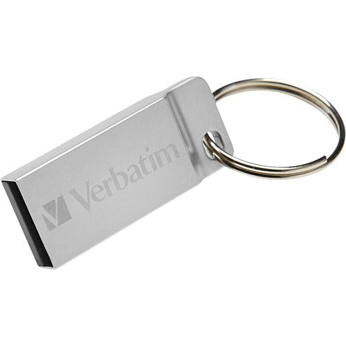 Verbatim 64GB Metal Executive USB Flash Drive - Silver - VER98750