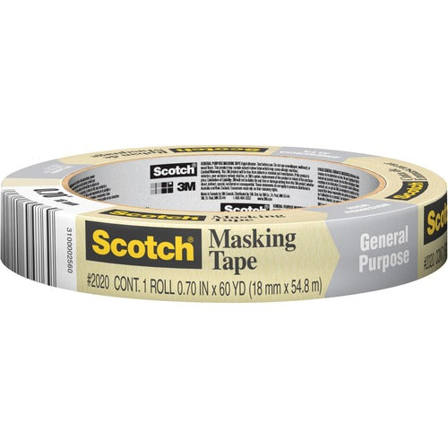 Scotch Scotch Masking Tape for Production Painting 2020-18A 18 mm x 55 m MMM202018AP