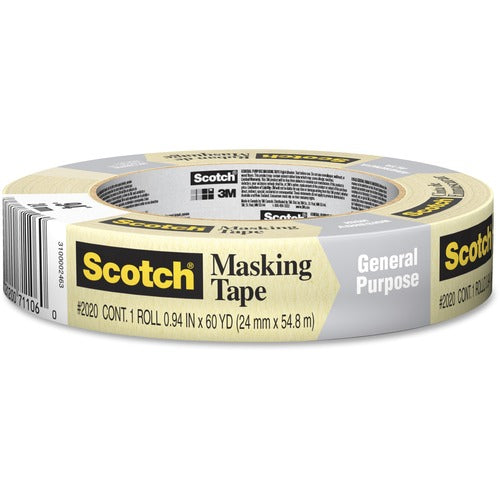 Scotch Scotch Masking Tape for Production Painting 2020-24A, 24 mm x 55 m MMM202024AP