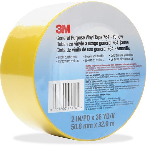 3M General Purpose 764 Vinyl Tape - MMM7642X36YLW