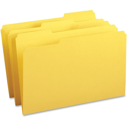 Business Source 1/3-cut Tab Legal Colored File Folders - BSN99722