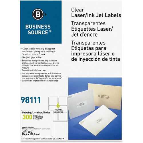 Business Source Clear Address Labels - BSN98111