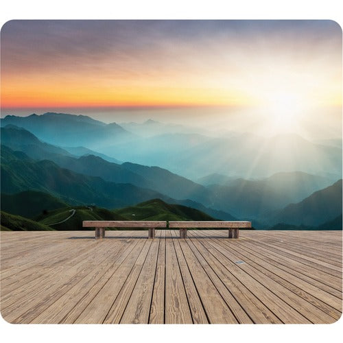 Fellowes Recycled Mouse Pad - Mountain Sunrise - FEL5916201