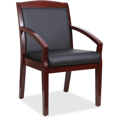 Lorell Lorell Sloping Arms Wood Guest Chair LLR20020  FRN