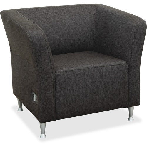 Lorell Lorell Fuze Modular Series Square Lounge Chair LLR86910  FRN