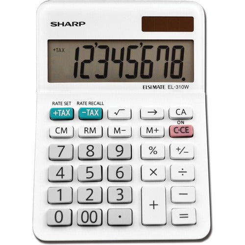 Sharp Calculators EL-310WB 8-Digit Professional Mini-Desktop Calculator - SHREL310WB