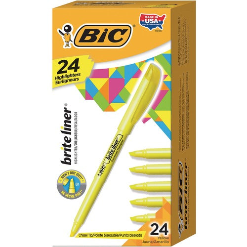 BIC Brite Liner Highlighter - BICBL241YEL