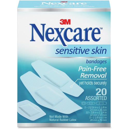 Nexcare Nexcare Sensitive Skin Bandages MMMSSB20A